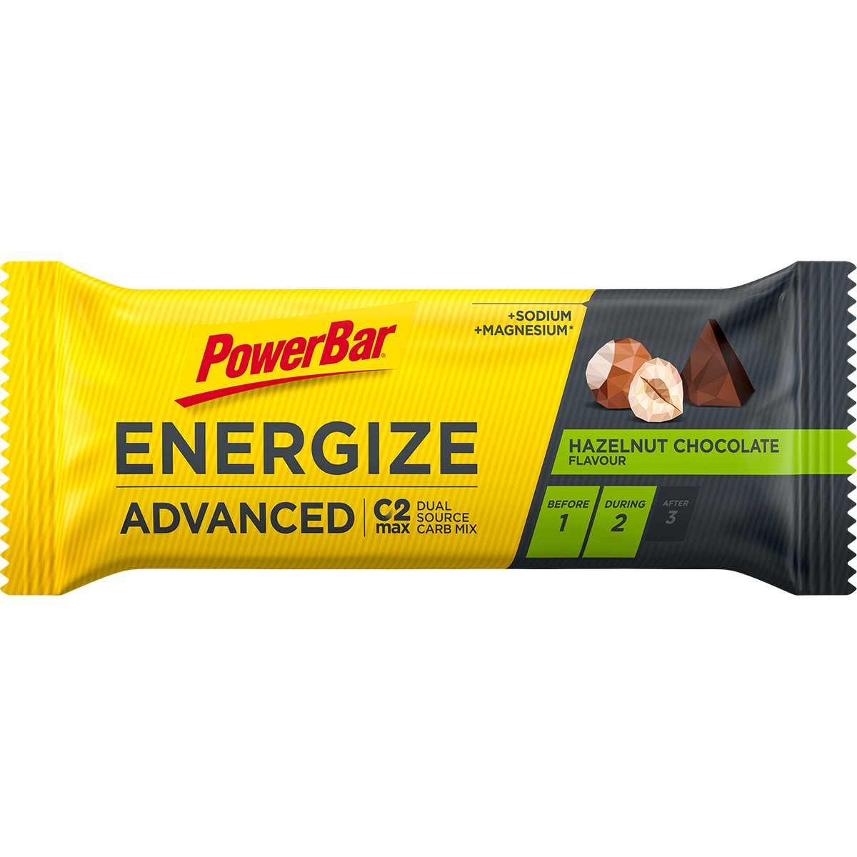 Powerbar Energize Advanced Choco Hazelnut - 55G Tilbehør > Energiprodukter > Energibar